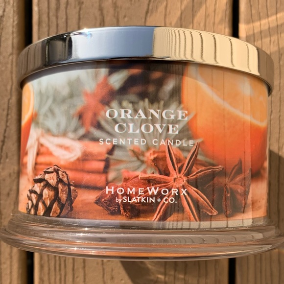 🆕ORANGE CLOVE HARRY SLATKIN HOMEWORX 4 WICK 18oz CANDLE NWTS!!! - Picture 1 of 5